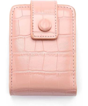 Yokawe Pink Lipstick Case with Mirror - Travel Makeup Mini Bag & Organizer for Women - Buy Online on SooperMarket.com