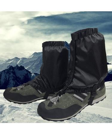 VORCOOL Lightweight Waterproof Snow Gaiters - 1 Pair Ankle Gaiters for Outdoor Hiking & Climbing (Black) | International Shipping Available - Buy Online on SooperMarket.com
