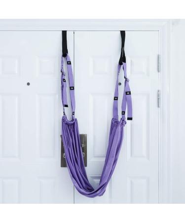 Yogagurt Stretch Band Premium Polyester Cotton Yoga Belt for Inversion Stretching Flexibility Training & Pilates Purple 1 Piece - Buy Online on SooperMarket.com