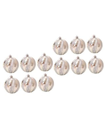 Cabilock 12 Pcs Christmas Hanging Balls Shatterproof Christmas Balls Christmas Ball Pendant Snowball Prom