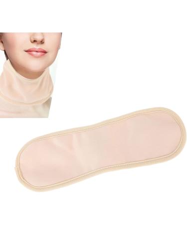 Narrow-Ribbed Reusable Castor Oil Pack - Soft Compress for Neck Pain & Thyroid Relief (Khaki) - Buy Online on SooperMarket.com