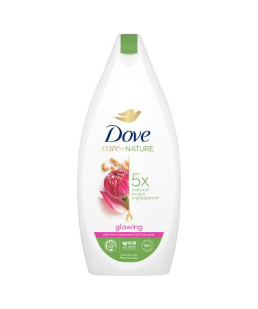 Unilever Dove Care By Nature Glowing Shower Gel Glowing with Lotus Flower Extract & Rice Water Body Wash 400ml (13.5 fl oz)
