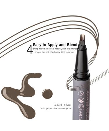 4-Tip Eyebrow Pencil Deep Brown - Natural Definition Smudge-Proof Durable | YES.EYE DO - Buy Online on SooperMarket.com