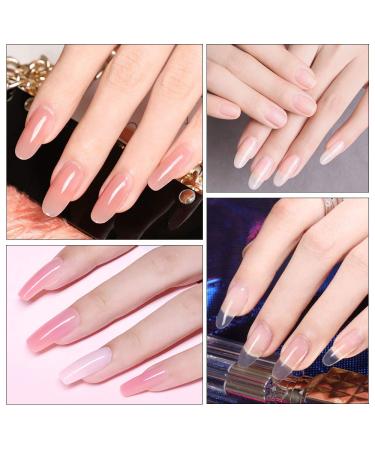 Modelones Poly Extension Gel Dual Nail Forms - 120pcs Clear Nail Extension Tips Set for Thickening Acrylic False Nails - 12 Sizes Trendy Nail Art Design for Salon and DIY Manicure - Buy Online on SooperMarket.com