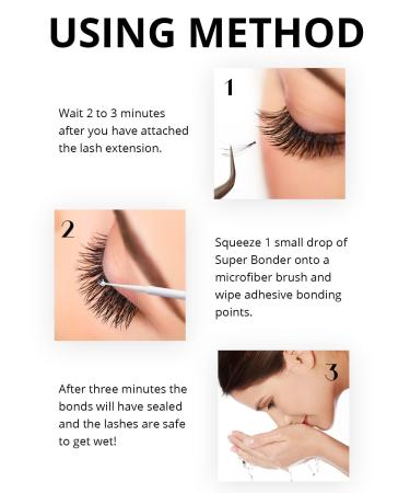 GOLLEEPRO Eyelash Extension Bonder - 15ML | Lash Glue Accelerator for Longer Retention | Lash Sealant for Eyelash Extensions - Buy Online on SooperMarket.com