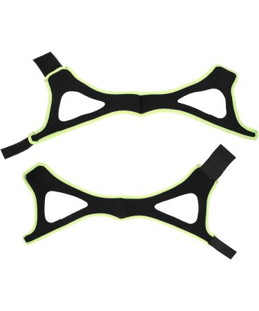 Special Triangular Design Chin Strap for Snoring Prevention - Black Fluorescent Green Edge - Buy Online on SooperMarket.com