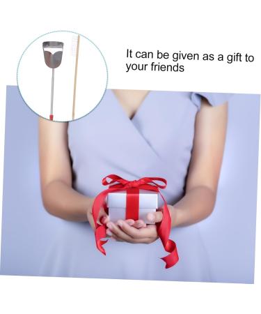 Housoutil 2pcs Set Cage Birds and Wooden Accessory Supplies Shovel Steel Long Parrot for Cleaning Brush Pet 7x9cm Assorted Color - Buy Online on SooperMarket.com