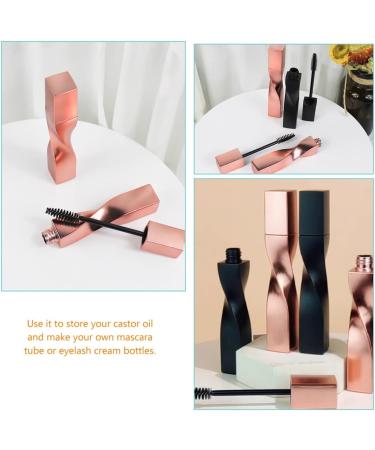 KALLORY 4pcs Eyelash Brush Empty Tube Lip Balm Containers Eyebrow Brush Mascara Tubes Empty Rose Gold Line 11.5x1.8cm Rose Gold - Buy Online on SooperMarket.com