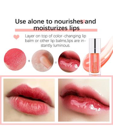 Aaiffey Hydrating Plumping Lip Glow Oil - Raspberry | Moisturizing Lip Tint - Primer & Balm Combination for Non-Sticky Glossy Finish - Buy Online on SooperMarket.com