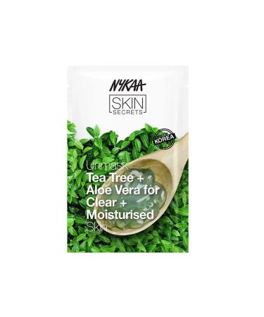 Nykaa Naturals Skin Secrets Bubble Sheet Mask Tea Tree and Aloe Vera 0.67oz - Prevents Acne - Soothing Sheet Face Mask - Removes Impurities