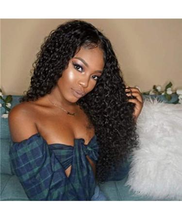 Buy Brazilian Remy Hair Wigs for Women | 24 Inch Long Wavy Lace Front Afro Curly 150% Density Natural Look - Buy Online on SooperMarket.com