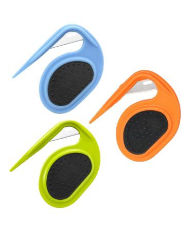 GMXJGZ 3PCS DEFIGNATION KAT PET Knot Opener Grooming Knife Cat knot comb for cats Pet Knotting Comb knot comb hair removal tool Massage comb for cats (blue green orange)