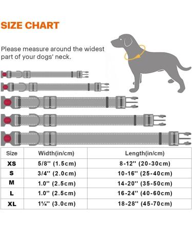 Buy Taglory Soft Padded Neoprene Dog Collar for Medium Dogs - Adjustable Reflective Dark Blue (M) | Ideal for Training & Comfort - International Shipping Available - Buy Online on SooperMarket.com