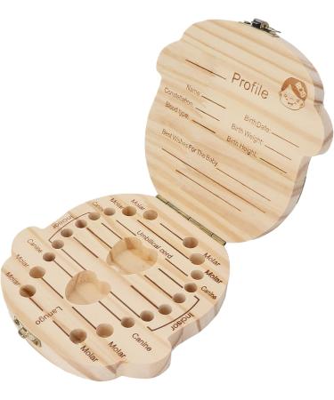 FILFEEL Wooden Baby Milk Tooth Box - Keepsake Organizer for Girls' Primary Teeth Collection - Buy Online on SooperMarket.com