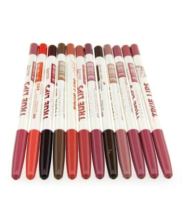 Sankuwen Waterproof Lip Liner Pencil Set - 12 Vibrant Colors - Buy Online on SooperMarket.com