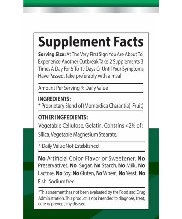 Herpecillin Plus: Immune Support for Shingles, Genital & Cold Sores - 60 Supplements - Buy Online on SooperMarket.com