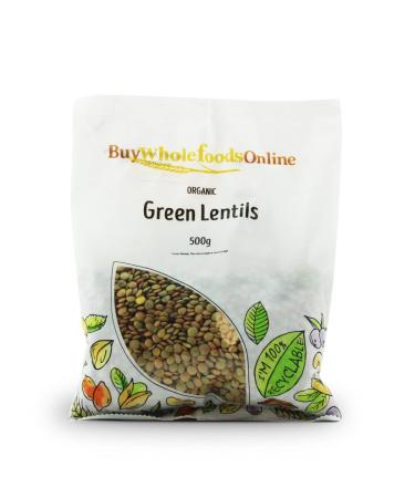 Organic Green Lentils 500g (BWFO)