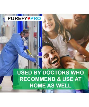 Purefypro Disinfectant Spray - 99.9999% Virus Elimination - Hospital Grade, Unscented, No Residue - 16 Fl Oz (Pack of 2) - Buy Online on SooperMarket.com