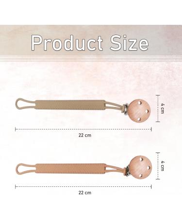 Silicon Dummy Clip Newborn Essentials Mam Dummy Clip for Baby Boys and Girls Soft Flexible Dummy Clips Fits All Pacifier Clips Dummy Holder and Baby Teething Toys Mam Soother Clips(Brown/Orange) - Buy Online on SooperMarket.com