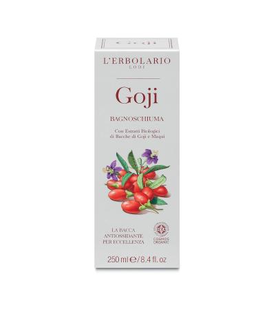 Buy L'Erbolario Goji Shower Gel - Organic Moisturizing Body Cleanser - Paraben Free - Fruity Floral Fragrance - 8.4 Oz - International Shipping Available - Buy Online on SooperMarket.com