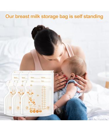Breast Milk Bags for Freezing - 250ml Storage Bags (60PCs) | Durable & Leak-Proof Breast Milk Storage - Buy Online on SooperMarket.com
