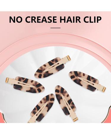 No Bend Hair Clip No Crease Duckbill Hair Clips No Crease Hair Clips Bangs Hair Clip No Dent Hair Barrettes Styling Duckbill Clips(Leopard) - Buy Online on SooperMarket.com