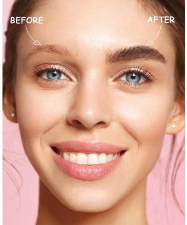 YFULFILL Dark Brown Eyebrow Stencil Kit - Waterproof Stamp with Sponge Applicator - Buy Online on SooperMarket.com