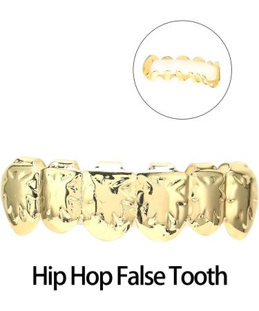Halloween Hip Hop Teeth Hip Hop Tooth Brass Gold-plated Ion Plating for Outdoor Activities for Party for Home for Concert(gold) - Buy Online on SooperMarket.com