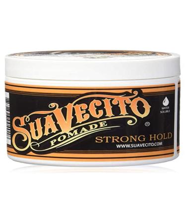 Suavecito Pomade Firme (Strong) Hold 4 oz, 1 Pack - Strong Hold Hair Pomade For Men - Medium Shine Water Based Wax Like Flake Free Hair Gel - Easy To Wash Out - All Day Hold For All Hair Styles Fresh 4 Ounce (Pack of 1)