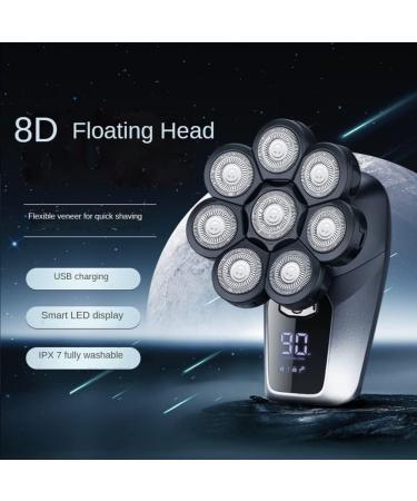 GeRRiT 8D Electric Shaver for Bald Men - 6 in 1 Multifunctional Razor with LED Display | Premium Head Shaver for a Smooth Shave - Buy Online on SooperMarket.com