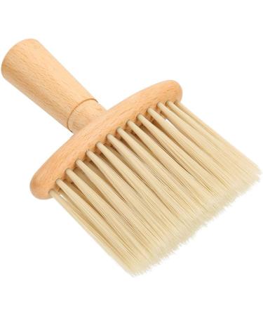 Neck Duster Brush Wooden Handle Haircut Neck Duster Brush For Barber Shop Hairstylist Broken Hair Sweep Brush for for Face and Neck - Buy Online on SooperMarket.com