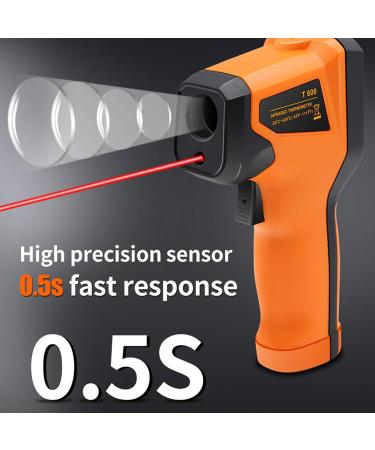 Non-Contact Infrared Thermometer for Cooking | Laser Food Temperature Pistol -50 to 600 ( 58 to 1112 ) - Ideal for Accurate Temperature Measurements - Buy Online on SooperMarket.com