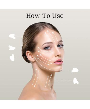 Rosenice Jade Stone Gua Sha Facial Tool for Face and Body Massage - Acupuncture Therapy and Trigger Point Treatment - Buy Online on SooperMarket.com