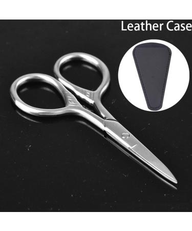 Mini Facial Hair Scissors Nose Scissors Professional Sharp Moustache Scissor Eyebrow Trimmer Cutter Stainless Steel Clippers for Hair Beard Hair Nail Toenail Cuticle Men Women Use - Buy Online on SooperMarket.com