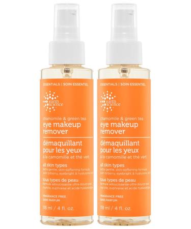 Earth Science Eye Makeup Remover Chamomile & Green Tea Fragrance Free 4 fl oz (118 ml)