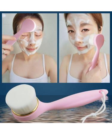 1PC Soft Bristle Face Cleaning Brush Deep Pore Cleaning Brush Makeup Removal Manual Massaging Brush Facial Skin Care Beauty Tool(Pink) sensitive skin - Buy Online on SooperMarket.com