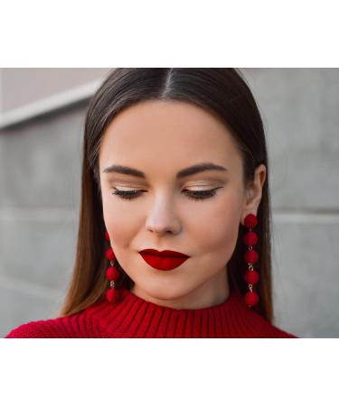 Mynena Red Matte Lipstick - Long-Lasting, Waterproof & Gluten-Free | Elle - Buy Online on SooperMarket.com