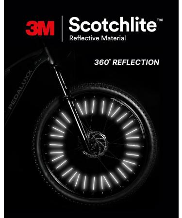 SECUREFLECT 72-Piece Bicycle Spoke Reflectors | 3M Scotchlite Reflective Material | ORIGINAL StVZO Approved - Buy Online on SooperMarket.com