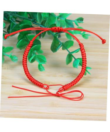 WRITWAA 16 Pcs Buddhist Red Bracelet Dainty Bracelets Red DIY Bracelet Hand Jewelry Woven Bracelets Bulk Bracelets Adjustable Red Braided Bracelets Men and Women Rope Manual Accessories 12x12cmx5pcs Redx5pcs - Buy Online on SooperMarket.com