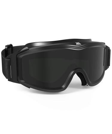 xaegistac Tactical Airsoft Goggles Anti Fog Military Glasses, Ballistic Safety Goggles for Shooting Hunting Black
