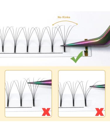 5D-0.07D 15mm Pre Made Fan Eyelash Extensions | Long Stem Russian Volume Lashes - Buy Online on SooperMarket.com