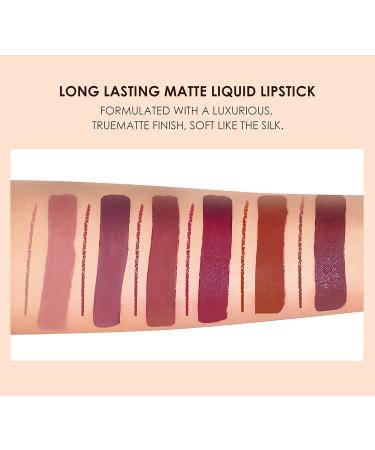 SUMEITANG 12Pcs Lip Liner and Lipstick Makeup Set: 6 Matte Nude Liquid Lipstick and Matching Lipliner Pencil Bundle - Waterproof, Long Lasting Lipgloss for Girls & Women - Lips Makeup Gift Set - Buy Online on SooperMarket.com