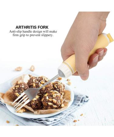 EVTSCAN Adaptive Utensils Disabled Patient Arthritis Elderly Kitchen Utensil Fork Or Spoon Removable Flexible Rotating Eating Tablewares (Fork) - Buy Online on SooperMarket.com