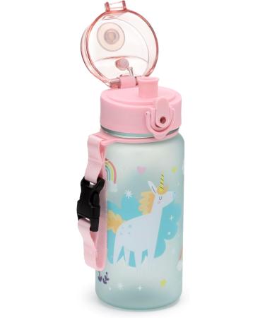 Puckator Shatterproof Drinking Bottle for Kids - 350ml Magical Unicorn with Snap Cap - International Shipping Available - Buy Online on SooperMarket.com