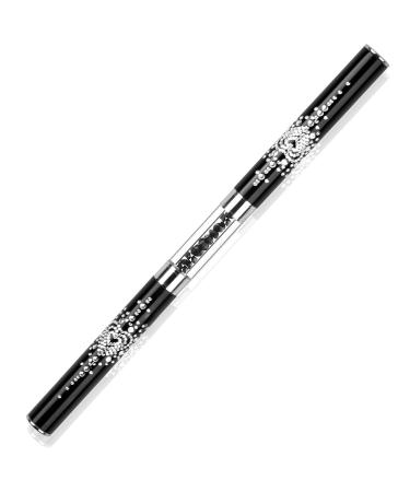 LEQ Dual-Ended Nail Design Brush | Rhinestone Handle UV Gel Nail Art Tool - Buy Online on SooperMarket.com