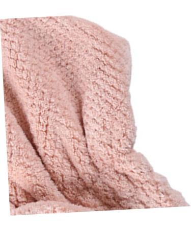 MAGICLULU Coral Fleece Hair Drying Cap Fast Drying Cap Shower Water Absorption Hair Cap Pink Princess Hat Hedging - Buy Online on SooperMarket.com