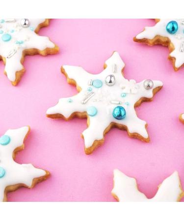 Super Sprinkle Schneegest ber 180g | Colorful Baking Sprinkles | Chocolate Pearl Cake Decoration | Sugar Snowflake Sprinkles | AZO Dye-Free | International Shipping - Buy Online on SooperMarket.com