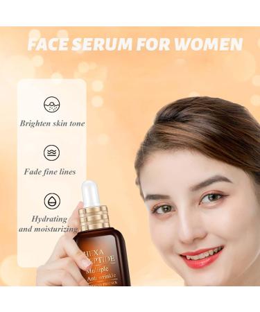 Trendyfave Peptides Serum Hexapeptide Face Serum Brightening Serum Moisturiser Face Anti Aging Peptide Hydrating Serum Repairs Skin Serums Skincare Reduce Fine Lines And Wrinkles - Buy Online on SooperMarket.com