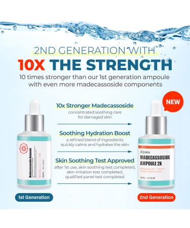 A'PIEU Madecassoside Ampoule 1.01oz (30ml) - Centella Asiatica & Madecassoside Serum for Sensitive Skin | Intensive Soothing & Deep Moisture - Buy Online on SooperMarket.com