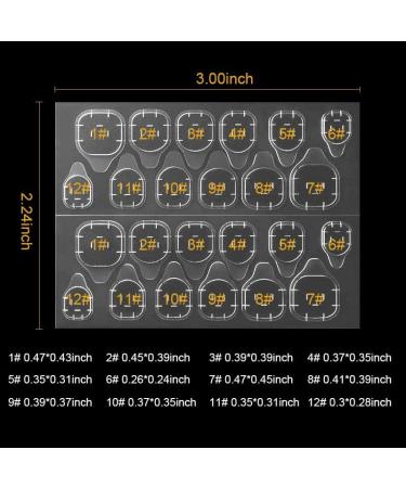 Waterproof Double Side Gel Nail Glue for Press On Nails - 1200pcs (50 Sheets) - Buy Online on SooperMarket.com